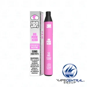 100 Bars - Keep It 100 Disposable Vape Pen (2000 Puffs) - 4.95