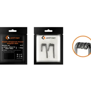 2x Staple Staggered Fused Clapton Coils - By GEEKVAPE