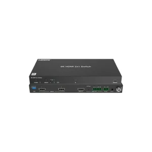 2×1 8K60 HDMI Switcher with Audio Breakout