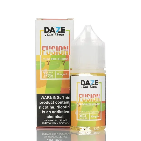 7 Daze Fusion TFN Salt – Yellow Green Red Mango – 30ml
