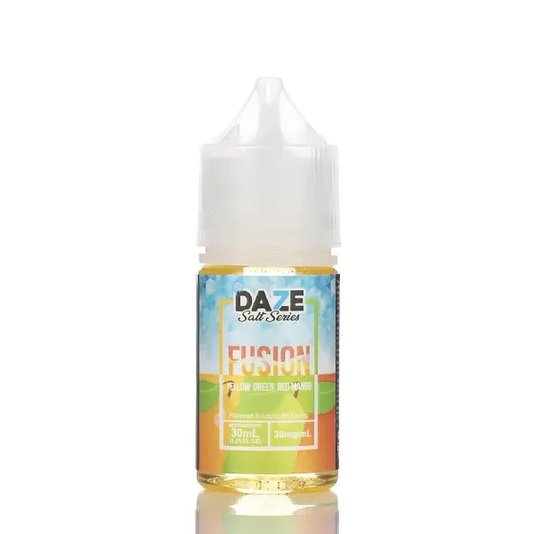 7 Daze Fusion TFN Salt – Yellow Green Red Mango ICED – 30ml - Image 2