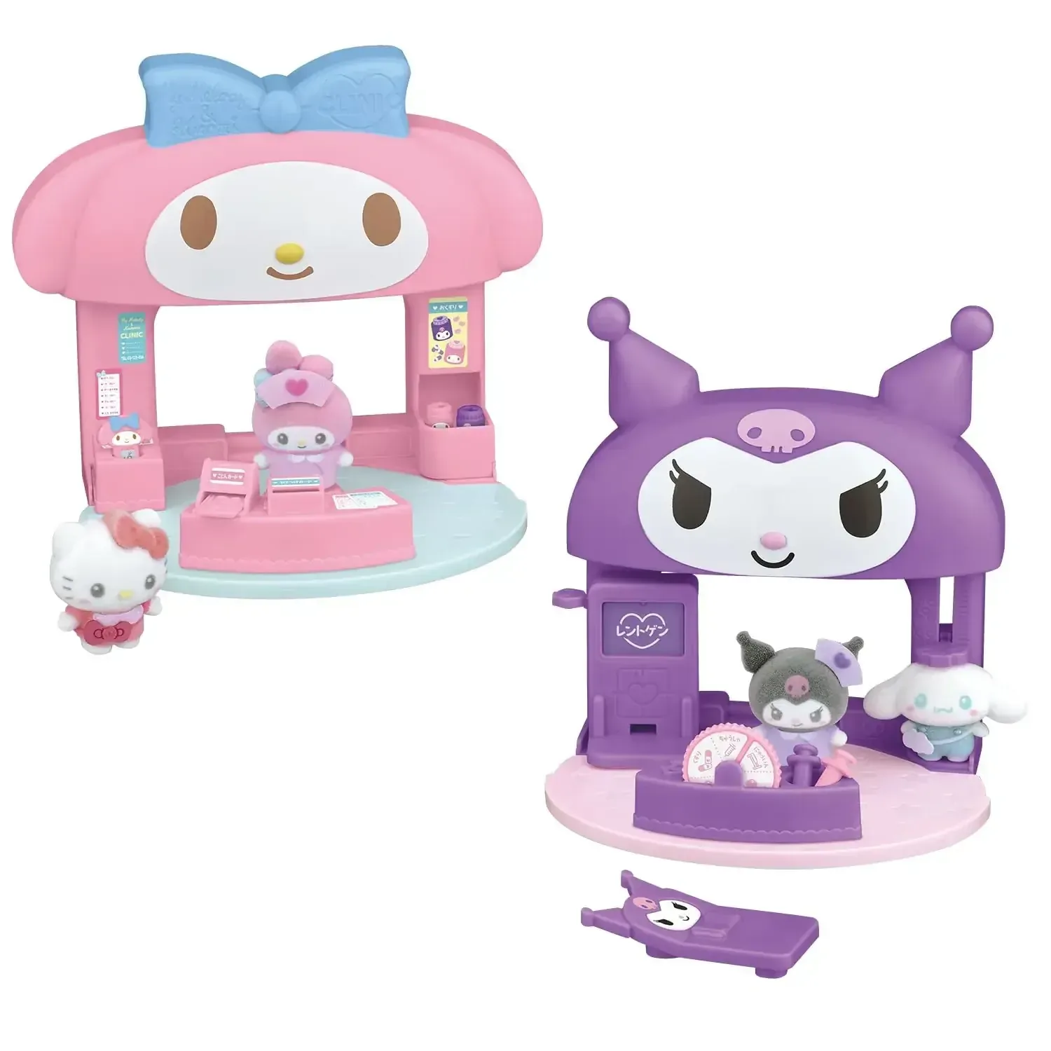 Bandai Puchitomo Sanrio My Melody Kuromi Hospital Figure Set