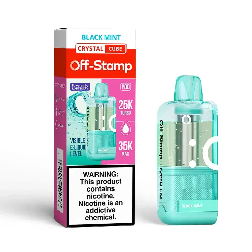 Black Mint - Off-Stamp Crystal Cube 35K Disposable Pod