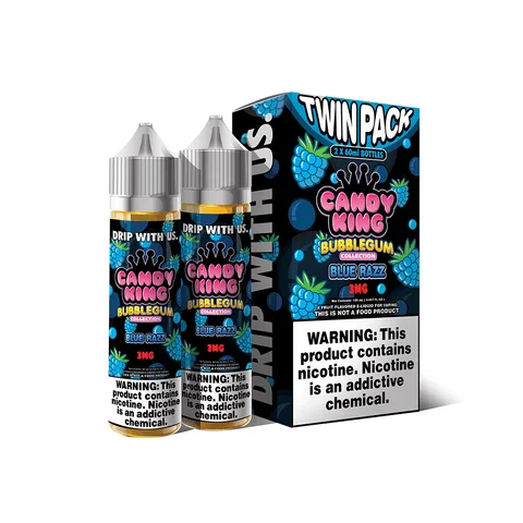 Blue Razz by Candy King Bubblegum Collection - Twin Pack - 2x 60mL