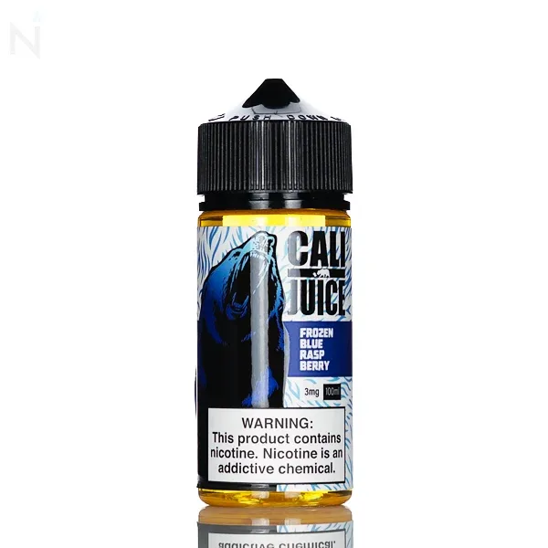 Cali Juice E Liquid- Frozen Blue Raspberry - 100mL - Image 2