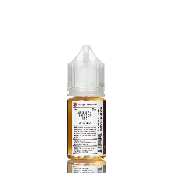 Cedar Vape Salt Nic - American Tobacco Red - 30mL (DISCONTINUED) - Image 2