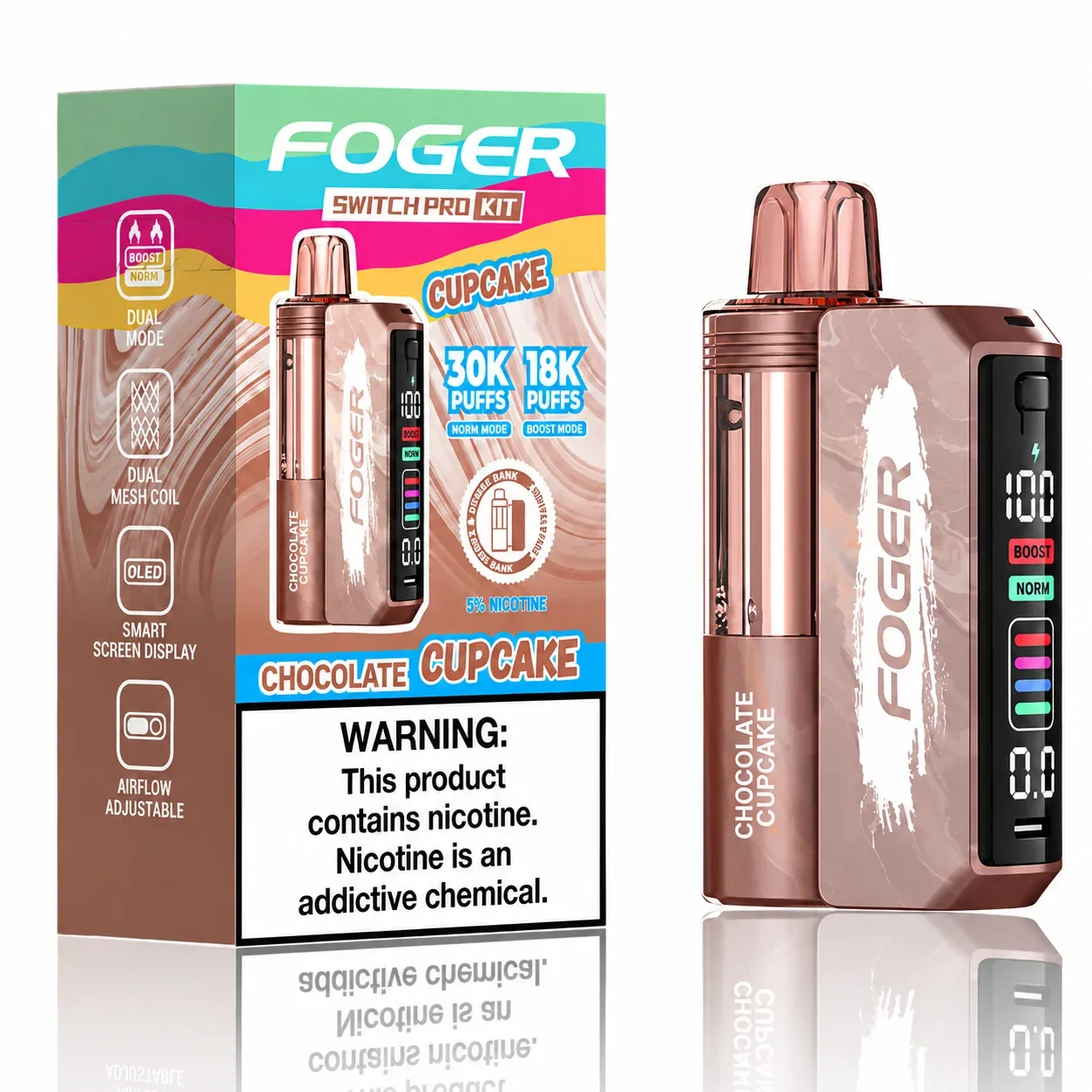 Chocolate Cupcake - Foger Switch Pro 30K Disposable Kit