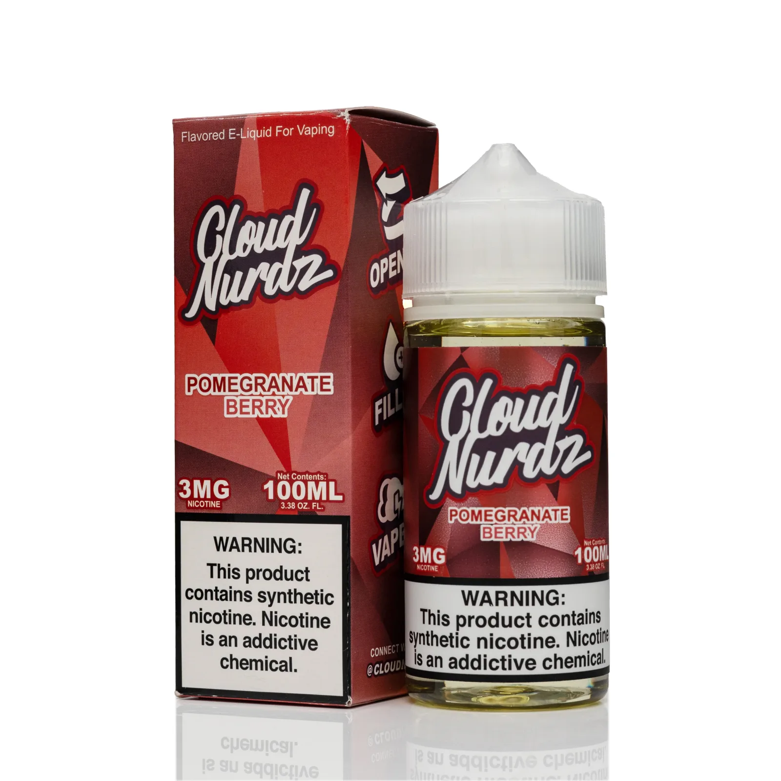 Cloud Nurdz E-Liquid - Pomegranate Berry - 100ml - Image 2
