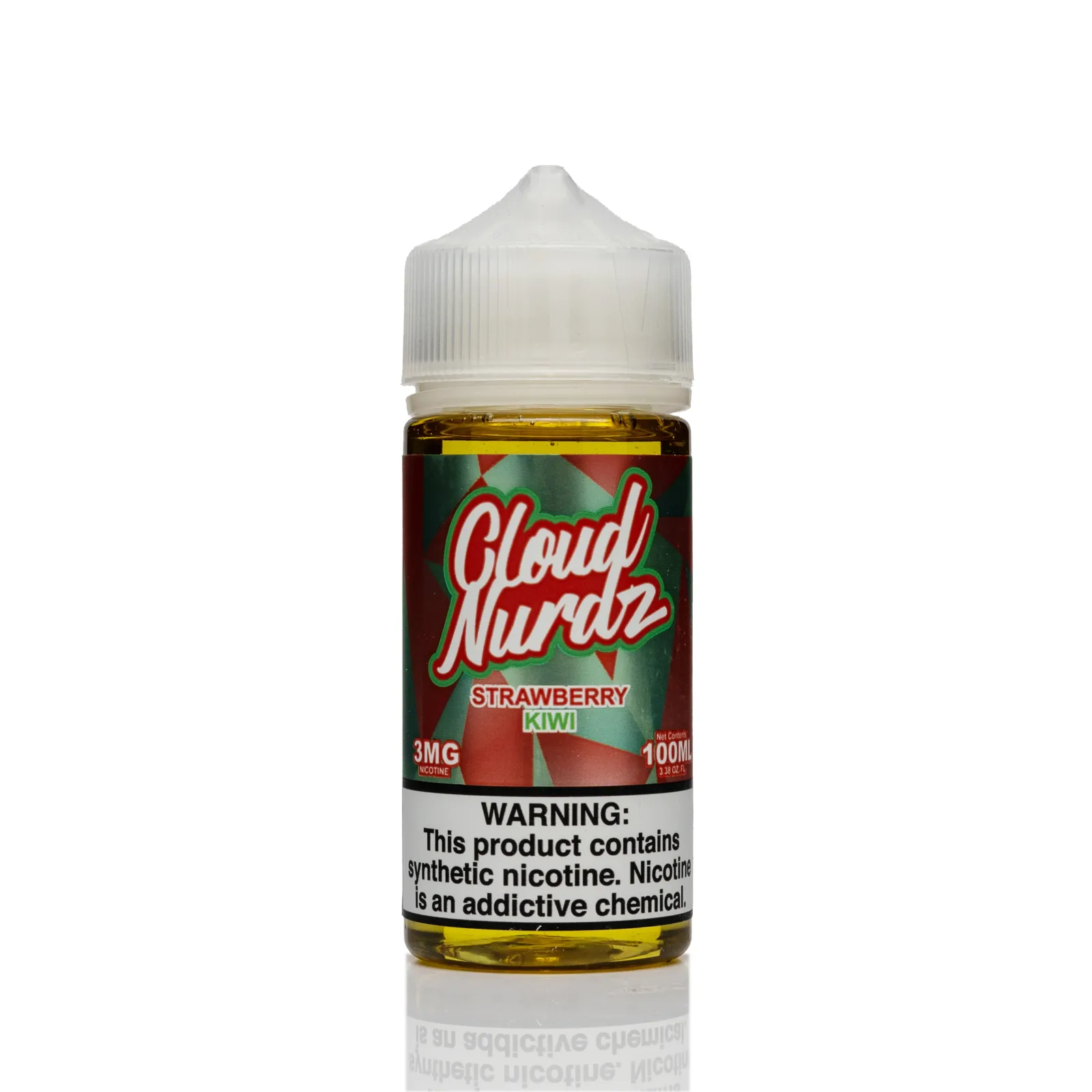Cloud Nurdz E-Liquid - Strawberry Kiwi - 100ml - Image 2