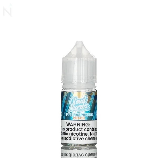 Cloud Nurdz Salts E-Liquid - Peach Blue Razz Iced - 30mL - Image 2