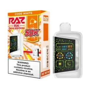 Code White - RAZ RX 50K Dew Edition Disposable Vape
