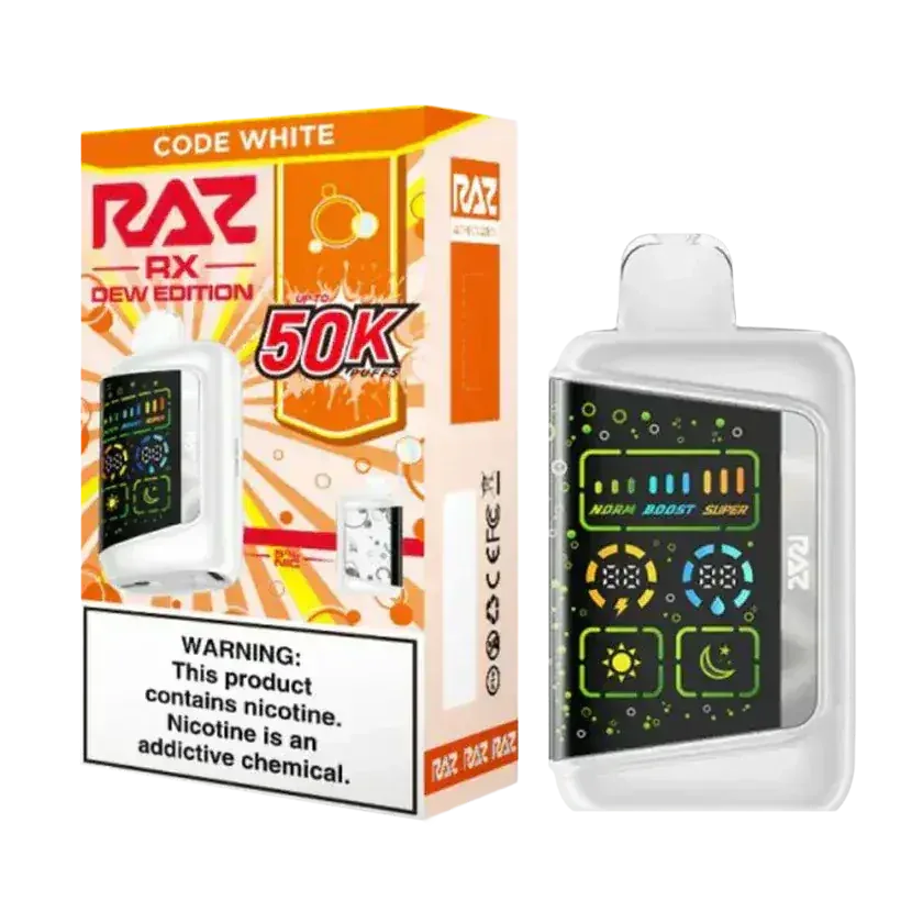 Code White - RAZ RX 50K Dew Edition Disposable Vape