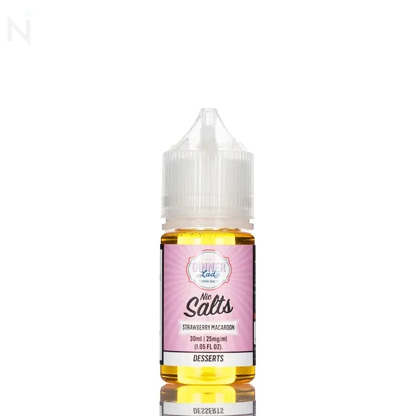 Dinner Lady Salt - Strawberry Macaroon - 30ml - Image 2