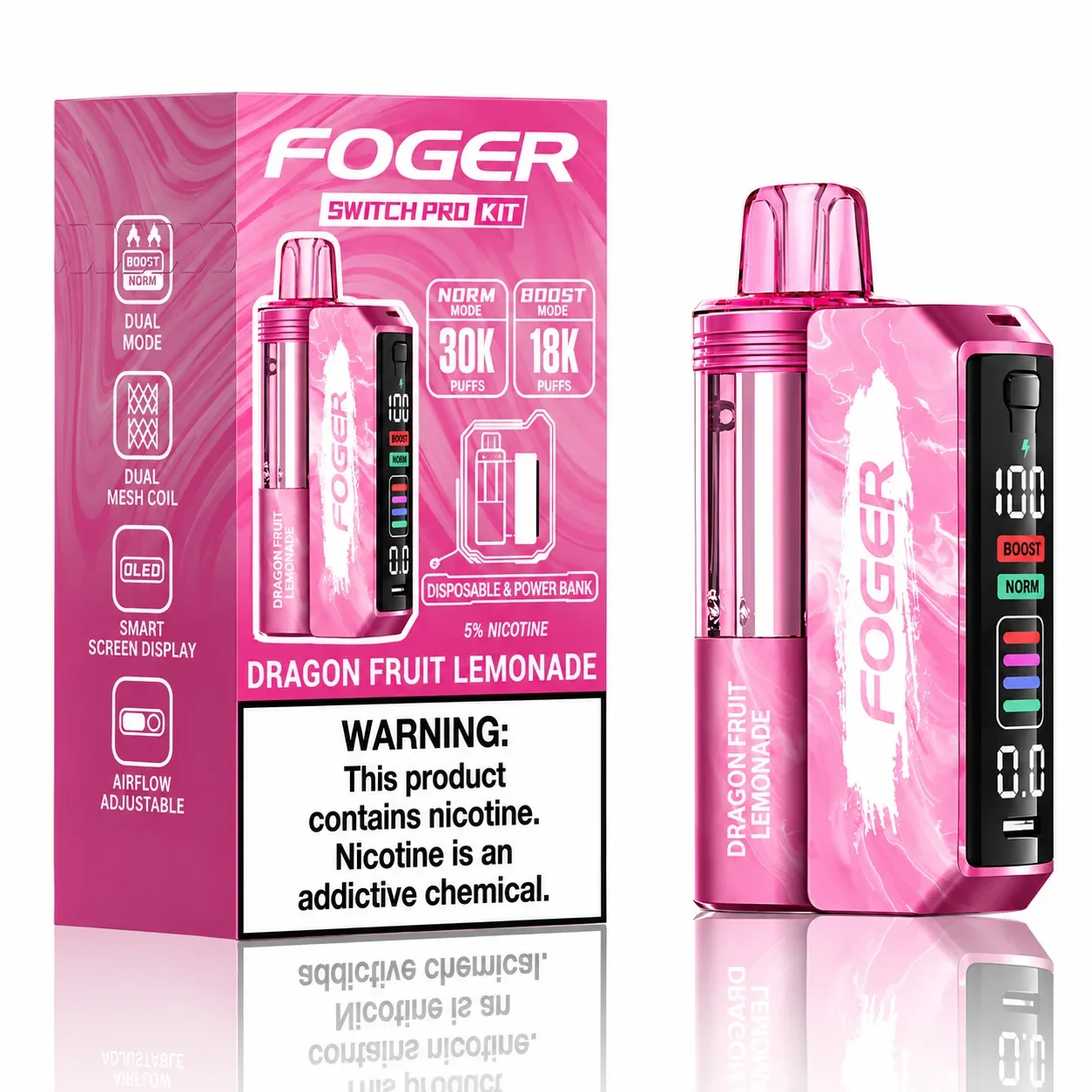 Dragon Fruit Lemonade - Foger Switch Pro 30K Disposable Kit