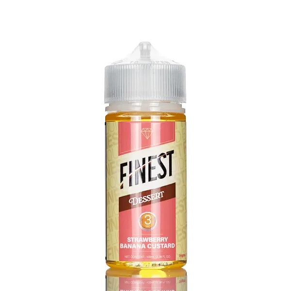 Finest E-Liquid - Desert Edition - Strawberry Banana Custard - 100mL - Image 2