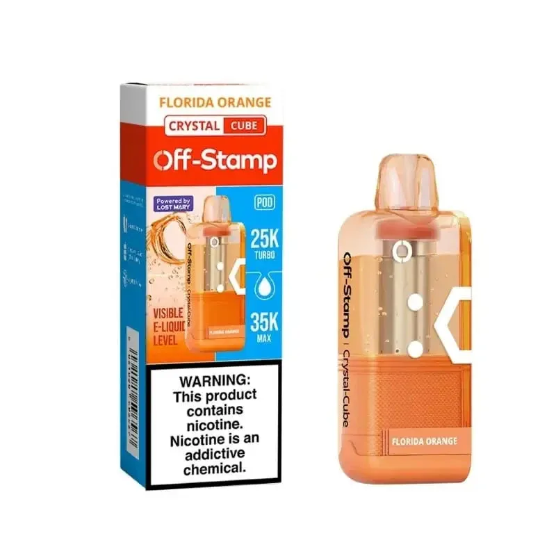 Florida Orange - Off-Stamp Crystal Cube 35K Disposable Pod
