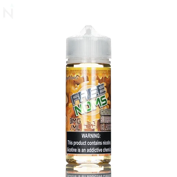 Freenoms E Liquid - Caramel Butterscotch Classic - 120mL - Image 2