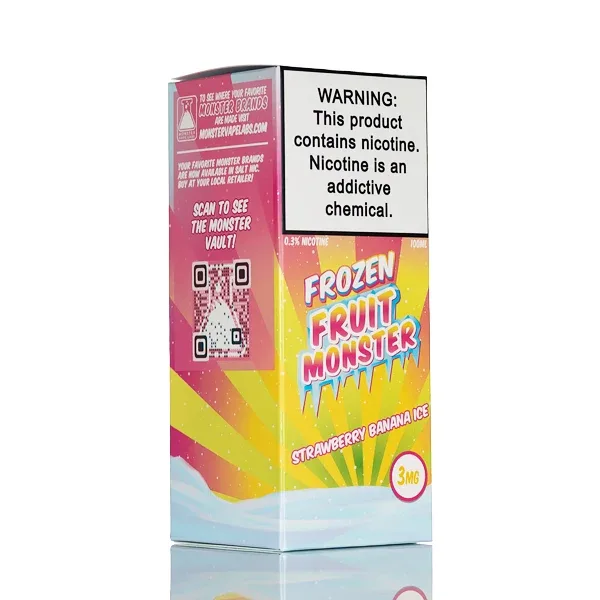 Frozen Fruit Monster - Strawberry Banana Ice - 100mL - Image 2