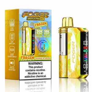 Frozen Orange &amp; Green - Foger Switch Pro 30K Disposable Kit