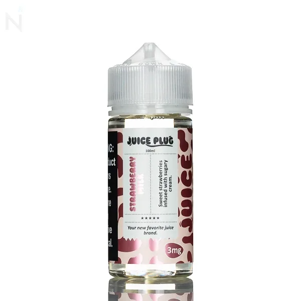 Juice Plug E-Liquid - Strawberry Milk - 100ml - Image 2