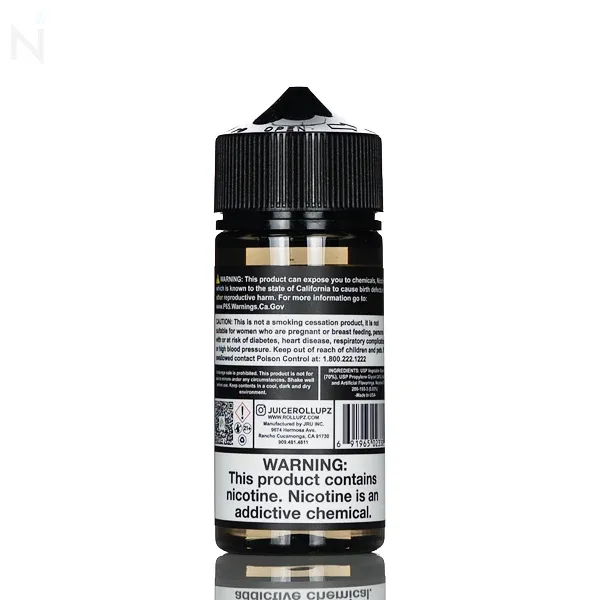 Juice Roll Upz E-Liquid - Carnival Blue Cotton Candy - 100mL - Image 2