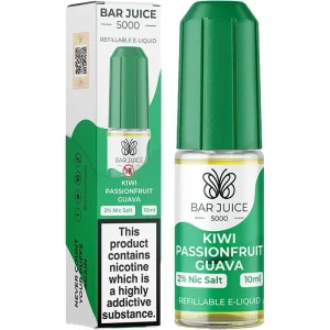 Kiwi passion fruit guava Bar Juice 5000 e-liquid 10ml