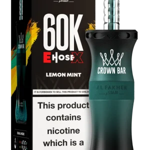 Lemon Mint Al Fakher Crown Bar E Hose X 60k