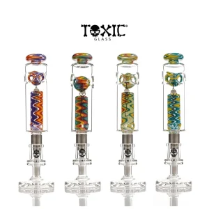 MKGlass (Nectar Collector) TXNC36 Toxic Spectrum Nectar Collector with Ceramic Screw Tip