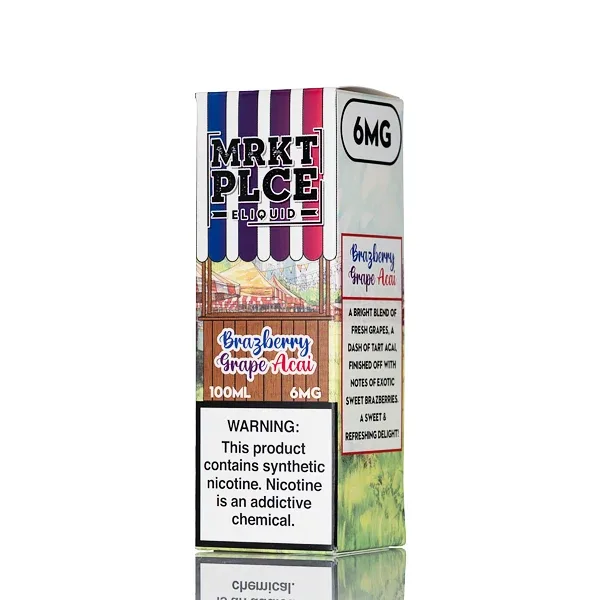 MRKT PLCE E-Liquid - Brazberry Grape Acai - 100mL - Image 2