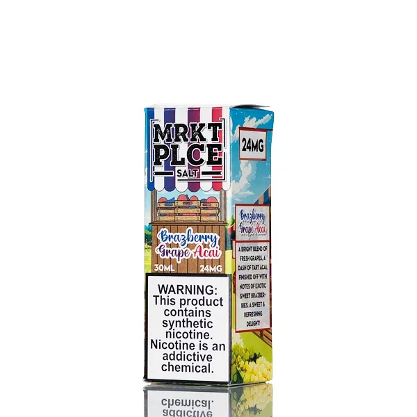 MRKT PLCE Nic Salt - Brazberry Grape Acai - 30mL - Image 2