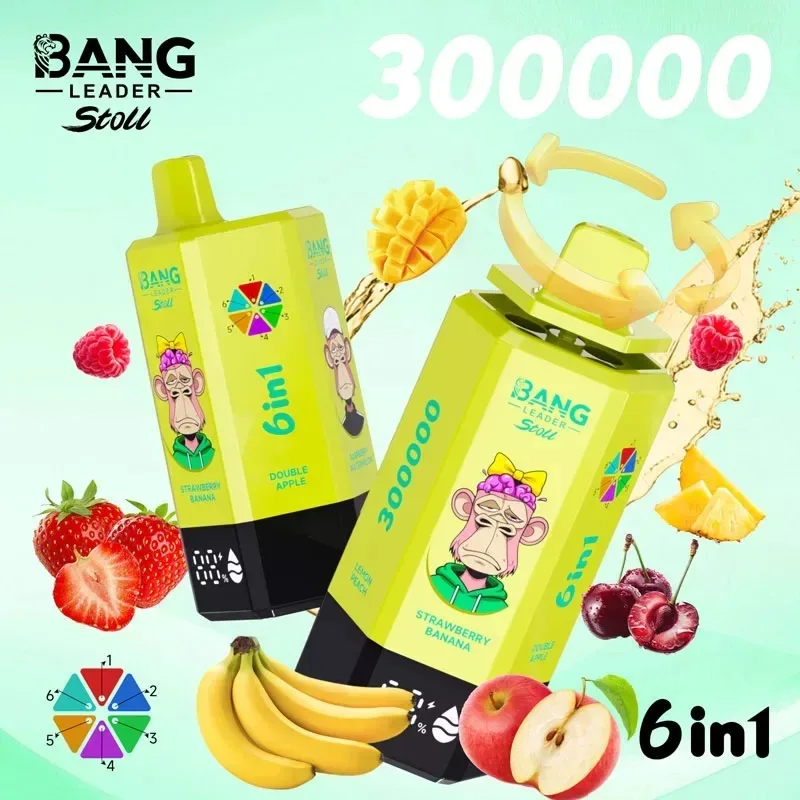 New Bang Leader 300K Puffs 300000 6 In 1 Vape – 65ml Capacity, 0%/2%/5% Nicotine,12 Flavors Bang Stoll - Image 2