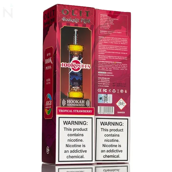 Olit Hookalit Plus 100K Puffs Disposable 3.5% Nic - Image 2
