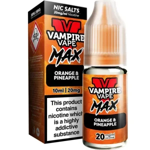 Orange & pineapple Vampire Vape Max e-liquid 10ml