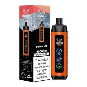 Peach ice Al Fakher Crown Bar 8000 Pro