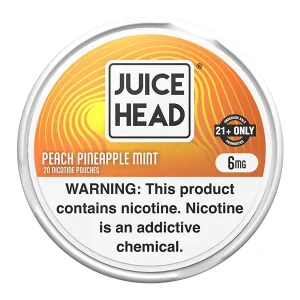 Peach Pineapple Mint Juice Head Pouches - Vapeoutletus Online Vape Store
