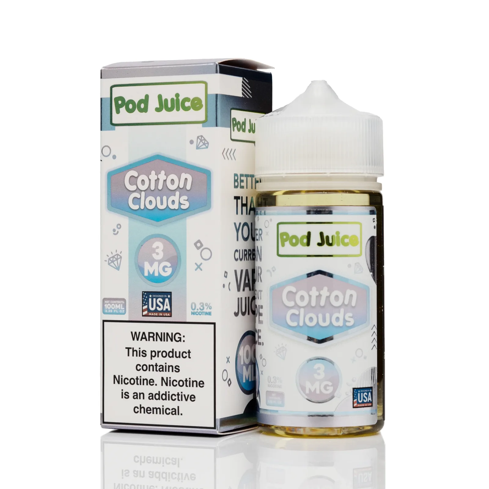 Pod Juice - Cotton Clouds - 100ml - Image 2