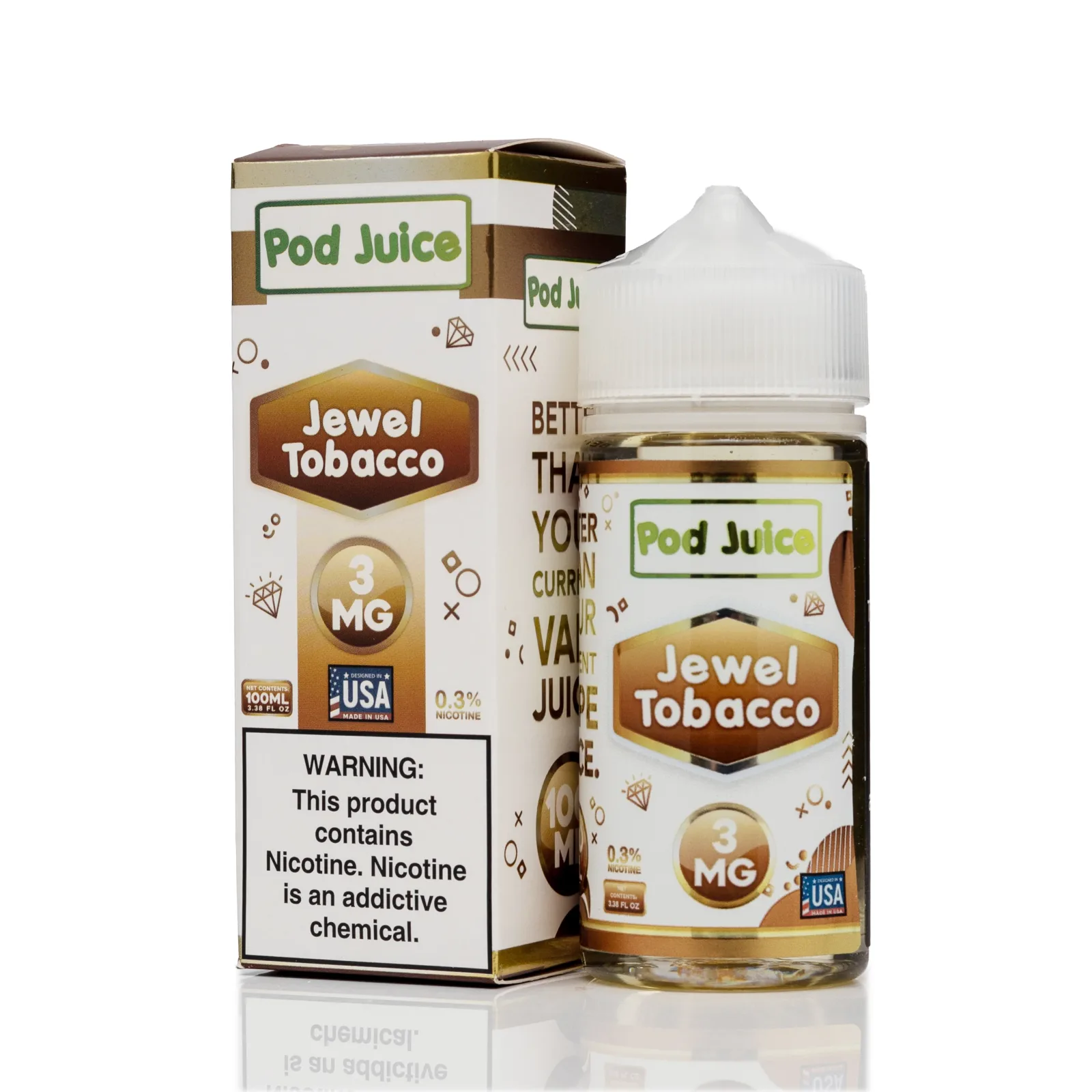 Pod Juice - Jewel Tobacco - 100ml - Image 2