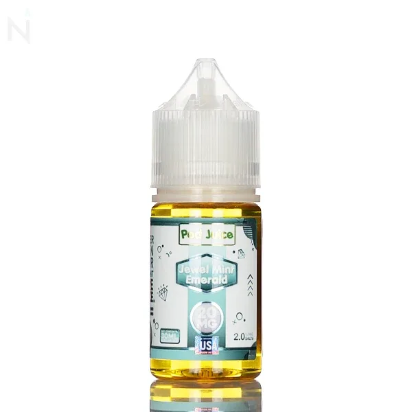 Pod Juice Nicotine Salt - Jewel Mint Emerald - 30ml - Image 2