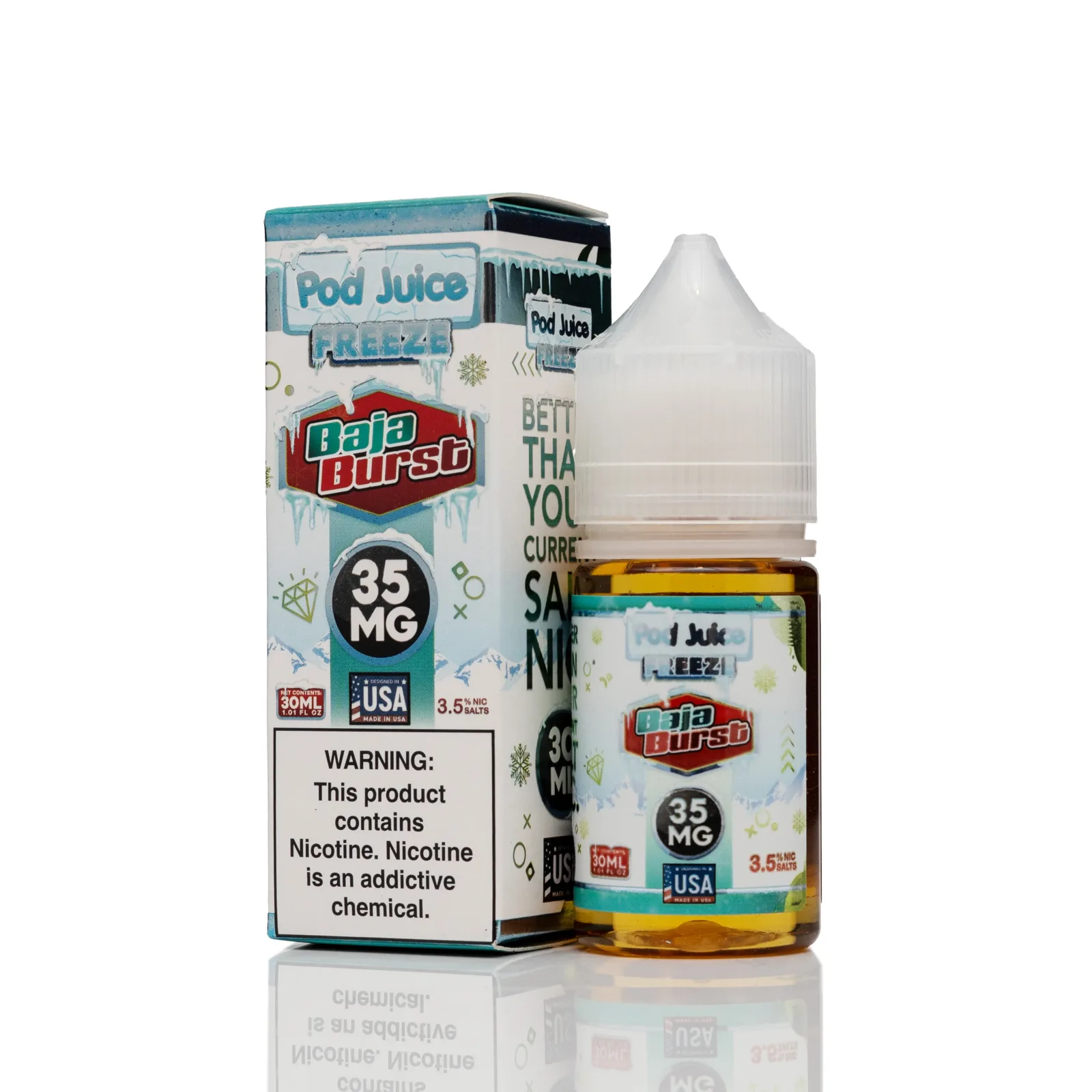 Pod Juice Salt - Baja Burst Freeze - 30ml - Image 2