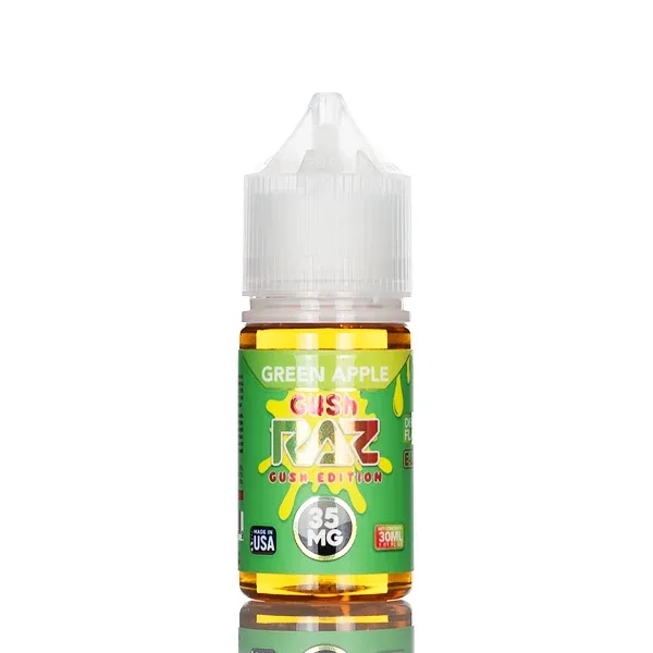 Pod Juice X RAZ Salt Nic - Green Apple Gush - 30mL - Image 2