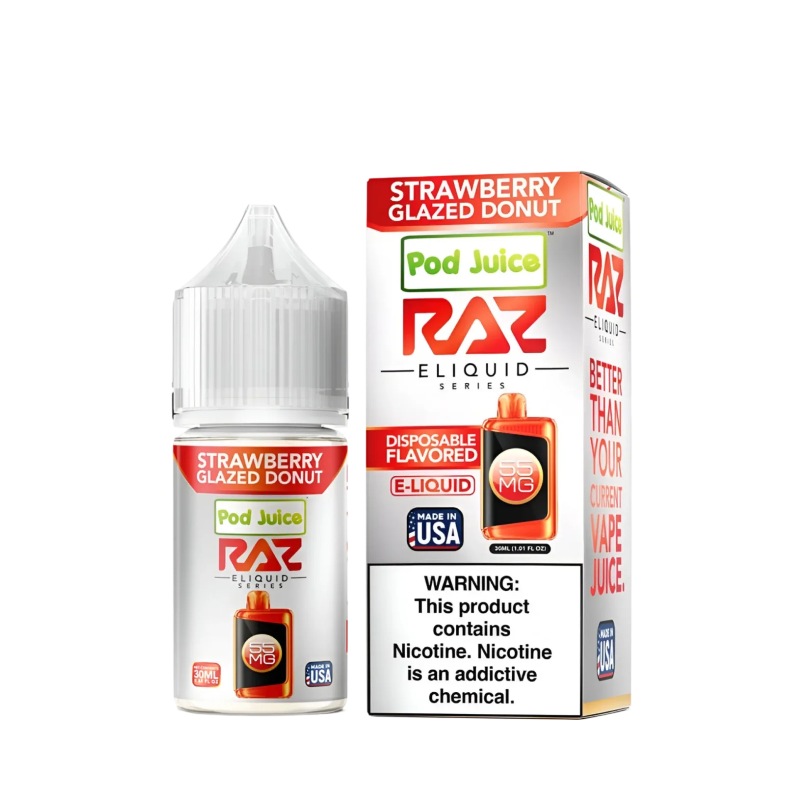 Pod Juice x Raz Salt Nicotine Vape Juice
