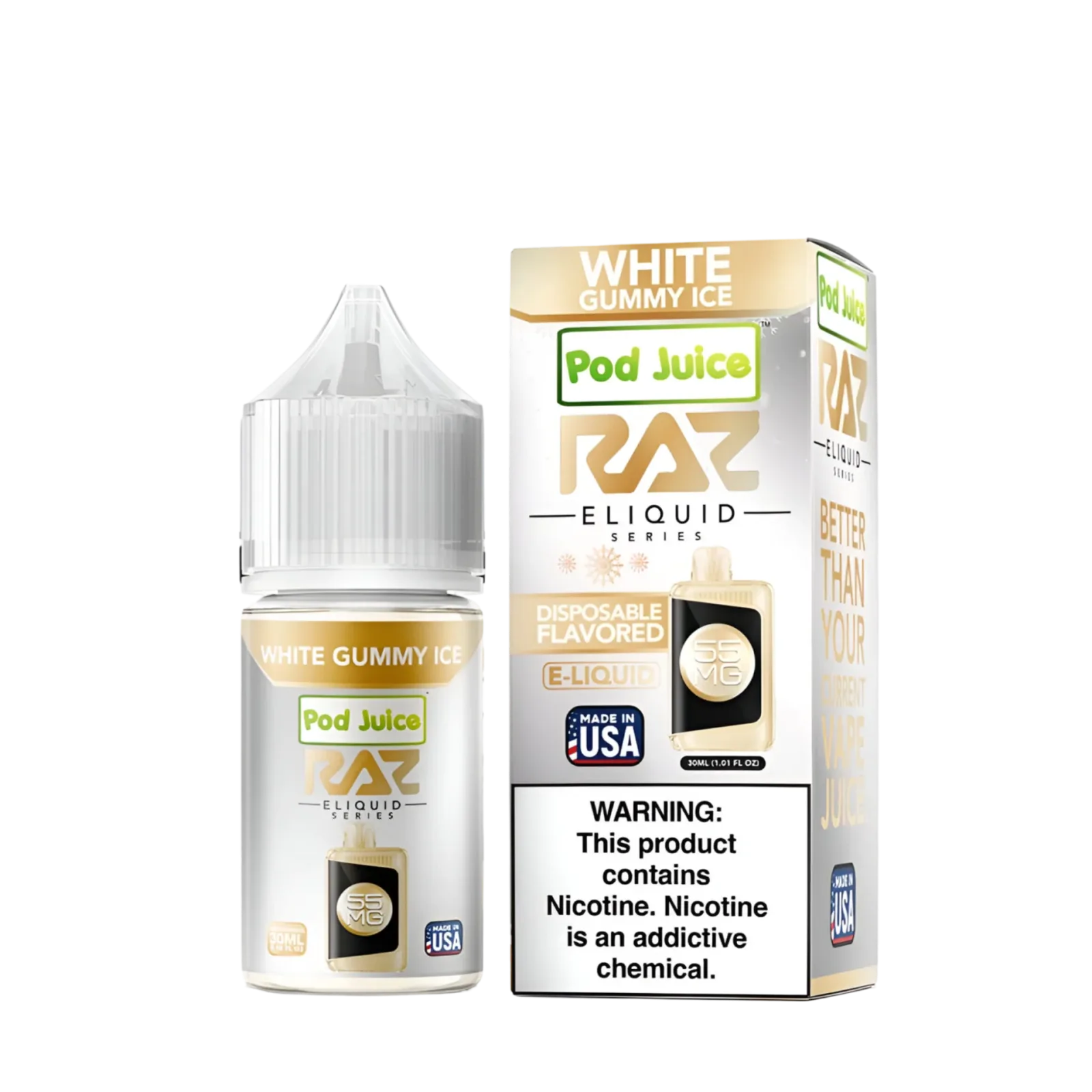 Pod Juice x Raz Salt Nicotine Vape Juice - Image 2