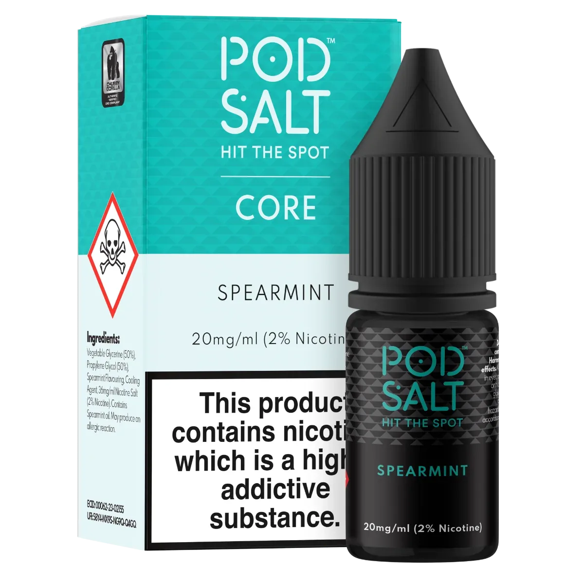 Pod Salt Core Spearmint 10ml Nicotine Salt E-Liquid