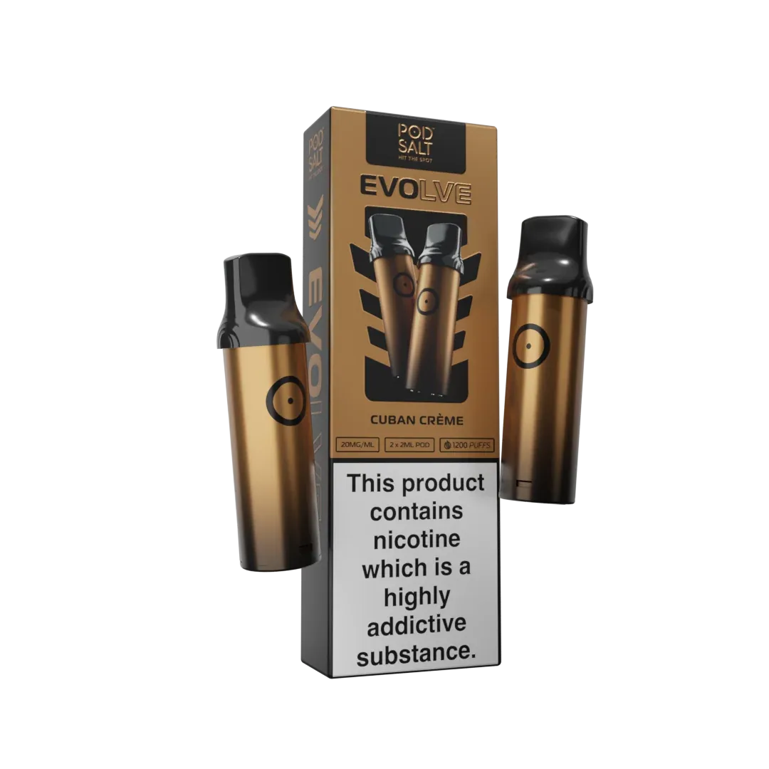 Pod Salt Evolve Pods Cuban Creme