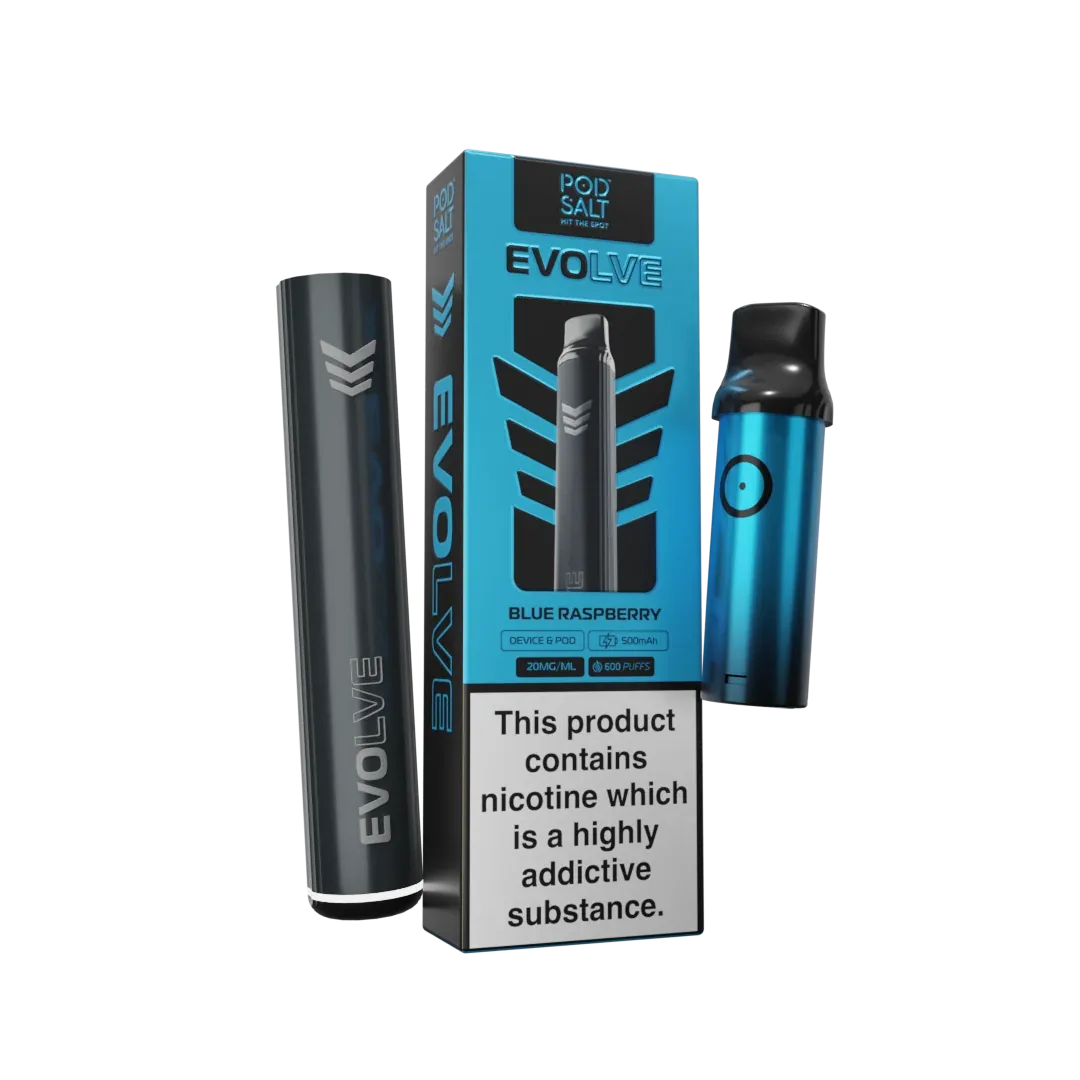 Pod Salt Evolve Starter Kit Blue Raspberry