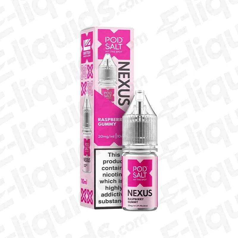 Pod Salt Nexus Raspberry Gummy Nic Salt
