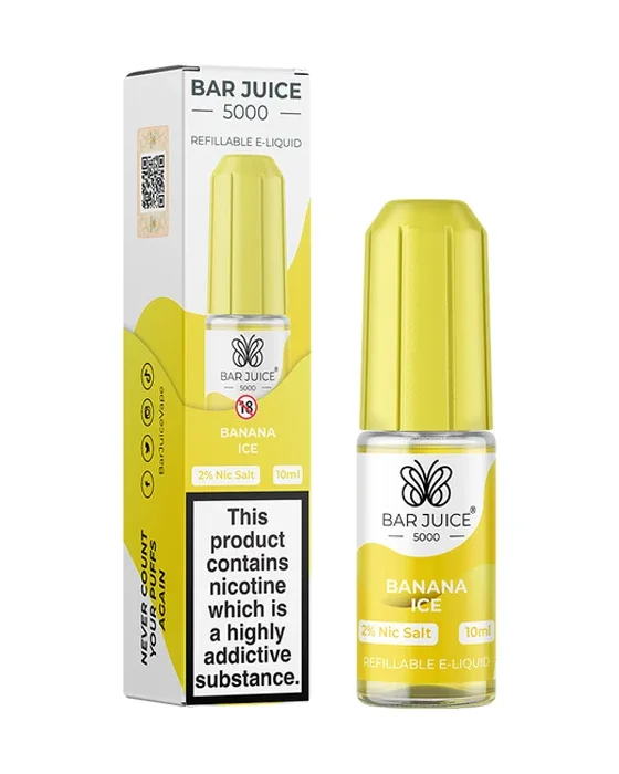 Banana Ice Nic Salt E-Liquid - Bar Juice 5000 - Image 2