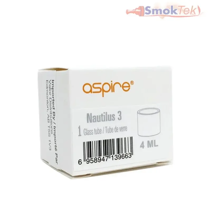 Aspire Nautilus 3 4ml Pyrex Replacement Glass Tube