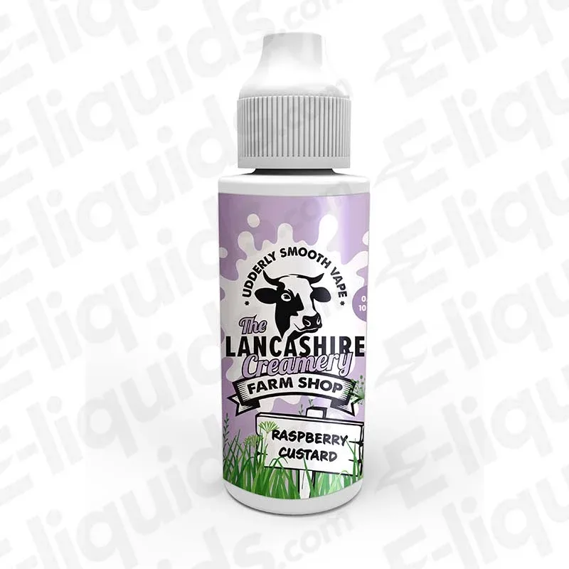 The Lancashire Creamery Raspberry Custard Farm Shop 100ml Shortfill Vape Juice