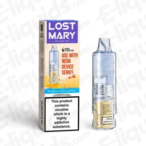 Lost Mary NERA 15K Pureview Blueberry Cranberry Cherry Prefilled Pods
